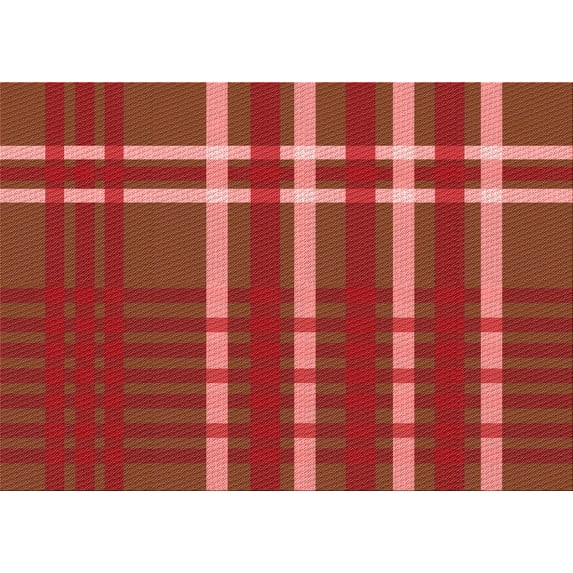 Ahgly Company Machine Washable Indoor Rectangle Transitional Orange Area Rugs, 5' x 7'