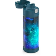 Thermos 16 Oz Stainless Steel Vacuum Insulated Funtainer Bottle with Wide Spout Lid, Galaxy Teal