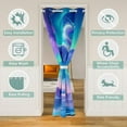 thumbnail image 2 of Ice Glacier Aurora Door Curtain 84"x52" 1 Panel,Dragon Doorway Curtain for Bedroom,Ancient Mysterious Animal Closet Door Curtain, 2 of 5