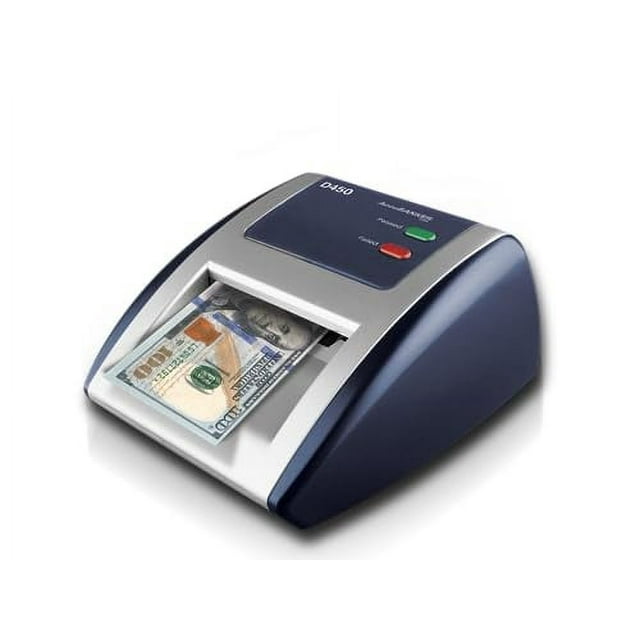 AccuBANKER D450 Machine à Vérifier la Faux Argent, Magnétique, Infrarouge, Filigrane et Détection par Micro-Impression en Moins de 1 Seconde avec Alerte Sonore et Visuelle pour Factures Suspectes