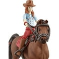 thumbnail image 4 of Schleich - Horse Club: Hannah & Cayenne Toy Figurine, Quarter Horse & Posable Rider Playset, 2 pcs, 4 of 6