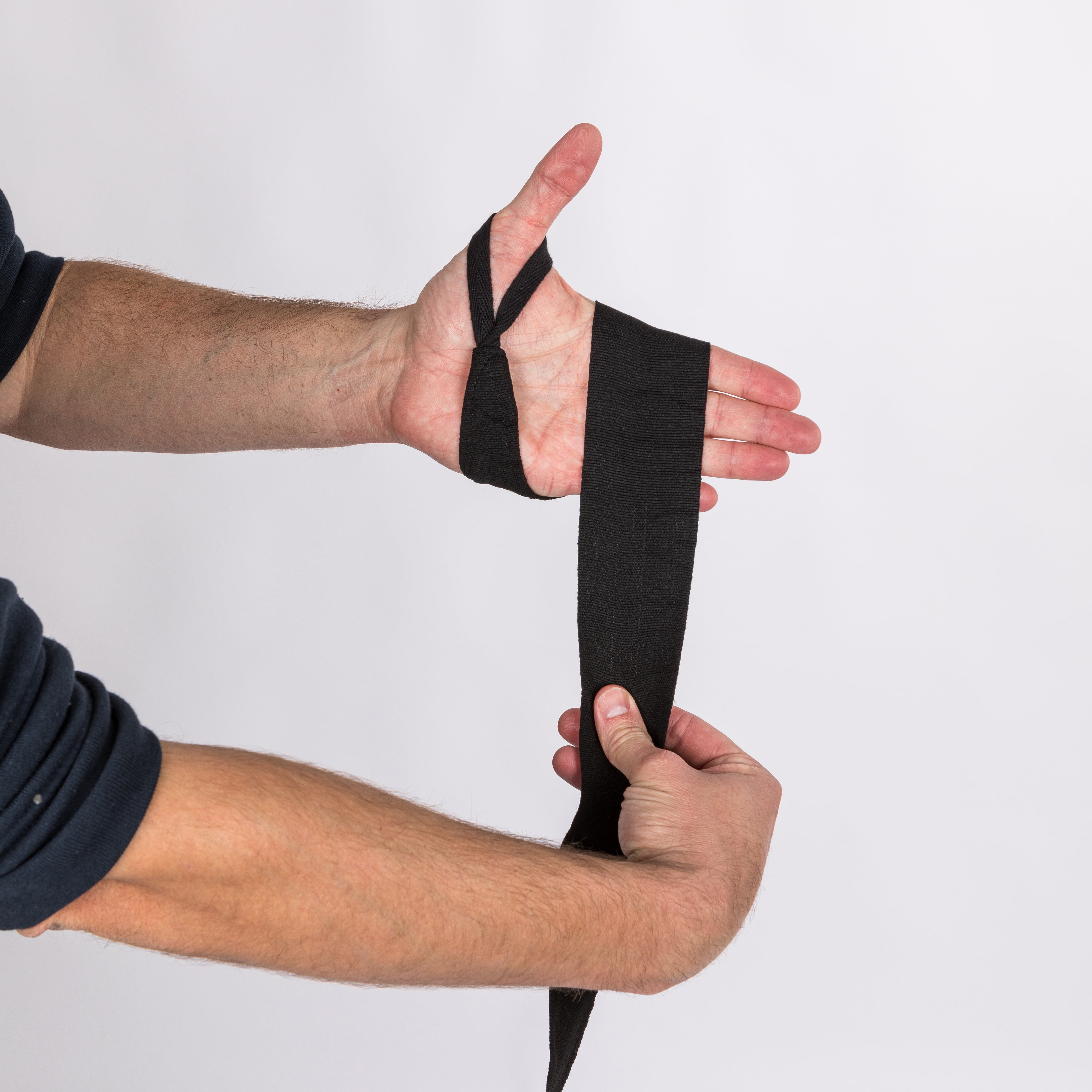 Venum 120-Inch Boxing Hand Wraps – Elastic, Unisex, Black/White – MMA, Kickboxing & Training Gear