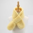 thumbnail image 2 of snilers Neck Scarf for Toddler Boys Girls Thick Warm Winter Faux Furs Neck Warmer Fashion Cute Solid Neck Wraps Scarves for Kids 1-12 Years, 2 of 3