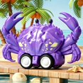 thumbnail image 2 of TOYOUME Pull Back Crab Toy, Friction Powered, 1 Count, 5.12 x 3.15 Inch, for Toddlers, Purple, 2 of 6