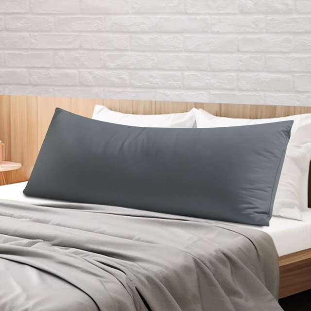 Funda De Almohada Corporal 100% Algodón Egipcio, Funda De Almohada Larga De 600 Hilos, Protector De Almohada Con Cremallera, Tejido De Satén, Funda De Almohada De Cuerpo Completo Para Adultos De 19.7