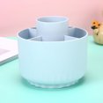 thumbnail image 3 of 360 Degree Rotating Pen Holder Multifunctional Desk Organizer with 5 Compartments Rotatable Makeup Pen Storage Box Stationery Organizer for Office Home, 3 of 3