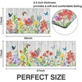 thumbnail image 3 of Spring Kitchen Rugs Set of 2,Anti-Slip Washable Kitchen Mats，Wood Grain Floral Kitchen mat, Seasonal Holiday Decorations for Home Kitchen，17x30+17x47 Inch, 3 of 6