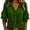 03# Green, variant on Women Linen Tops Cotton Loose Fit Button Detail Ruffle Sleeve Blouse Western Shirt Casual Summer Beach Vacation Tunic S-3XL