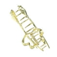 thumbnail image 7 of 1pc Metal Hair Claws Hair Clips Hair Barrettes for Women Gold Tone 4.69''x2.44''x1.02'', 7 of 7