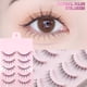 thumbnail image 2 of 5 Pares/25 Little Devil Cosplay 3D Faux Mink Pestañas Naturales Corta Tira Completa Banda Transparente Suave Natural Extensión De Belleza Diario Maquillaje Ojos Grandes Gao Jiahui  unisex, 2 of 2