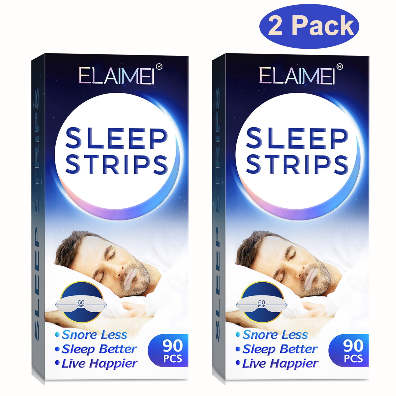 Elaimei Sleep Strips 180PCS for Sleep Aid, Mouth Tape Stop Snoring for