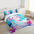 thumbnail image 3 of Castle Fairy 2-Piece Twin Axolotl Ocean Comforter Set, 3 of 8