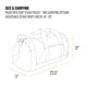 thumbnail image 5 of Bolsa de lona Carhartt Classic redonda con bolsa multiusos de 40 litros, color marrón, 5 of 6