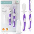 thumbnail image 1 of xianlin-Toothbrush Set (3-24 Months) - 3-Pack Finger, Training & Toddler Toothbrushes, BPA-Free, Newborn Essentials, 1 of 4