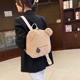 thumbnail image 4 of Cute Bear Ears Backpack, Soft Faux Leather Mini Backpack, Stylish Compact Daypack, Adorable Fashion Backpack for Daily Use Travel Outings, 4 of 6