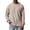 Khaki&03^0205L, variant on Fabrcox Mens Long Sleeve Waffle Shirts Knit Mens Crew Neck Tee Shirts Big and Tall Spring Outdoor Hiking Athletic Shirts for Men Black M