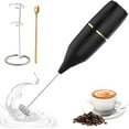 thumbnail image 1 of fafa-Homexup Handheld Milk Frother 14,000 RPM Drink Mixer Wand with Stand & Stirring Spoon Quiet One-Button Operation, Non-Slip Handle, Detachable Whisk Head for Coffee, Lattes, Cappuccinos, Matcha (, 1 of 4