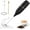 Black, variant on Handheld Milk Frother 14,000 RPM Drink Mixer Wand with Stand & Stirring Spoon Quiet One-Button Operation, Non-Slip Handle, Detachable Whisk for Coffee, Lattes, Cappuccinos, Matcha ()