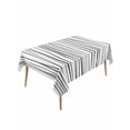 thumbnail image 2 of Black Tablecloth Rectangle Table Cloths 54x108, Waterproof Tablecloth Outdoor Table Cloth, Abstract Lines Gradient Minimalist Modern Texture Washable Table Cover for Kitchen Dinning Party, 2 of 8