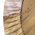 thumbnail image 4 of Ambesonne Seashells Fitted Round Tablecloth, Closeup Costal Rustic, 40"- 44" Diameter, Orange Dried Rose Mauve, 4 of 4