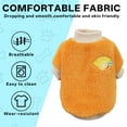 thumbnail image 4 of TELOLY Kitten Clothes,Polyester Boy Dog Clothes for 1.10-2.20 Lbs for Cats and Dogs,Autumn and Winter Warm Orange Dog Sweaters for Small Dogs Girl,Orange,Xs, 4 of 6