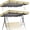 Beige, variant on Patio Canopy Swing Cover Replacement Canopy for Swing Seat 2 & 3 Seater Swing Chair Canopy Cover Anti-UV/Waterproof Hammock Cover Top for Outdoor Garden Patio(Color:Beige,195*125*15cm)