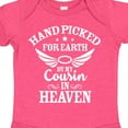 thumbnail image 4 of Inktastic Handpicked for Earth by My Cousin in Heaven with Angel Wings Boys or Girls Baby Bodysuit, 4 of 5