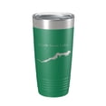 thumbnail image 1 of Little Swan Lake Map Tumbler Travel Mug Insulated Laser Engraved Coffee Cup Illinois 20 oz Green, 1 of 1