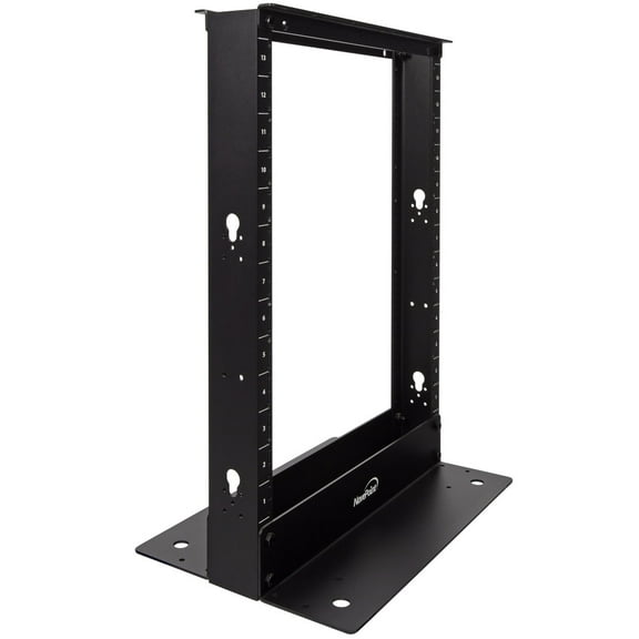 NavePoint 13U 2 Post Open Frame Server Rack for 19 Inch Equipment, AV, Networking, Data & IT Devices, 2-Post Rack 13U 661lbs Weight Capacity, Black
