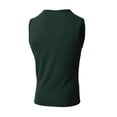 thumbnail image 4 of VtModv Men's Fashion Solid Color Striped Tight Fitting Casual Fitness V-Neck Sleeveless Show Off Muscles Everyday Top, 4 of 7