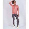 thumbnail image 4 of Real Essentials 3 Pack: Womens Dry-Fit Long Sleeve Quarter Zip & Full Zip Up Hoodie Workout Jacket (Available in Plus), 4 of 5
