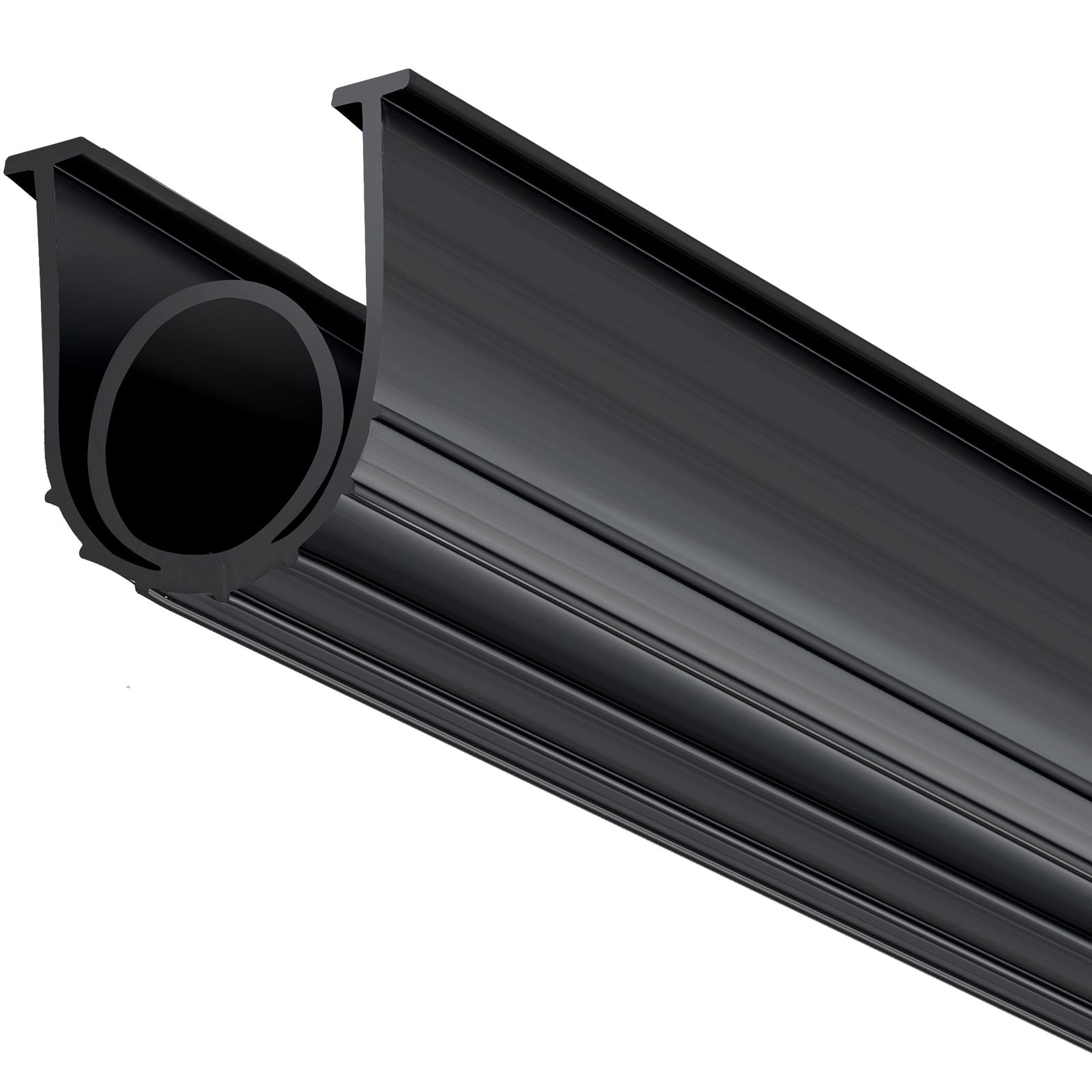 20ft Garage Door Bottom Seal with U-Shape + O-Ring Design, 5/16" T-End, Heavy-Duty Rubber, 7-Layer Insulation, Weatherproof for Garage Doors