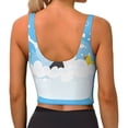 thumbnail image 4 of Picia Collie in Bathtub Sports Bra for Women,Padded Strappy Sports Bras Medium Support Yoga Bra with Removable Cups,Running Yoga Bra-, 4 of 9