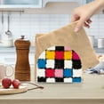 thumbnail image 2 of Yayeee Napkin Holder for Table Kitchen Paper Tissue Organization, White Checkered Pattern, 2 of 8