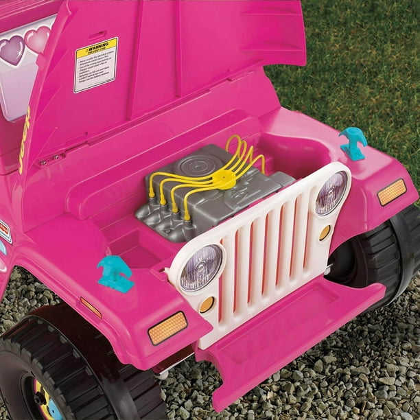 Prix Fisher Power Wheels Jeep Barbie Wrangler 12 Volts Enfants Monter sur Jouet, Rose