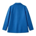 thumbnail image 4 of MaFYtyTPR Blazer for Women Long Sleeve Single Button Loose Fit Casual Office Suit Jacket With Chest Pockets A-Blue XXL, 4 of 6