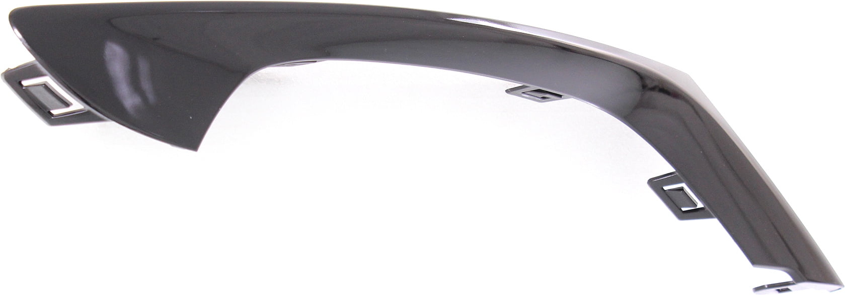Bumper Trim Compatible With 2015-2017 Chrysler 200 Front, Left Driver Side, Outer Black