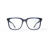 Walmart Men's Clark Rectangular Prescription Eyeglasses with Case, Navy Blue
