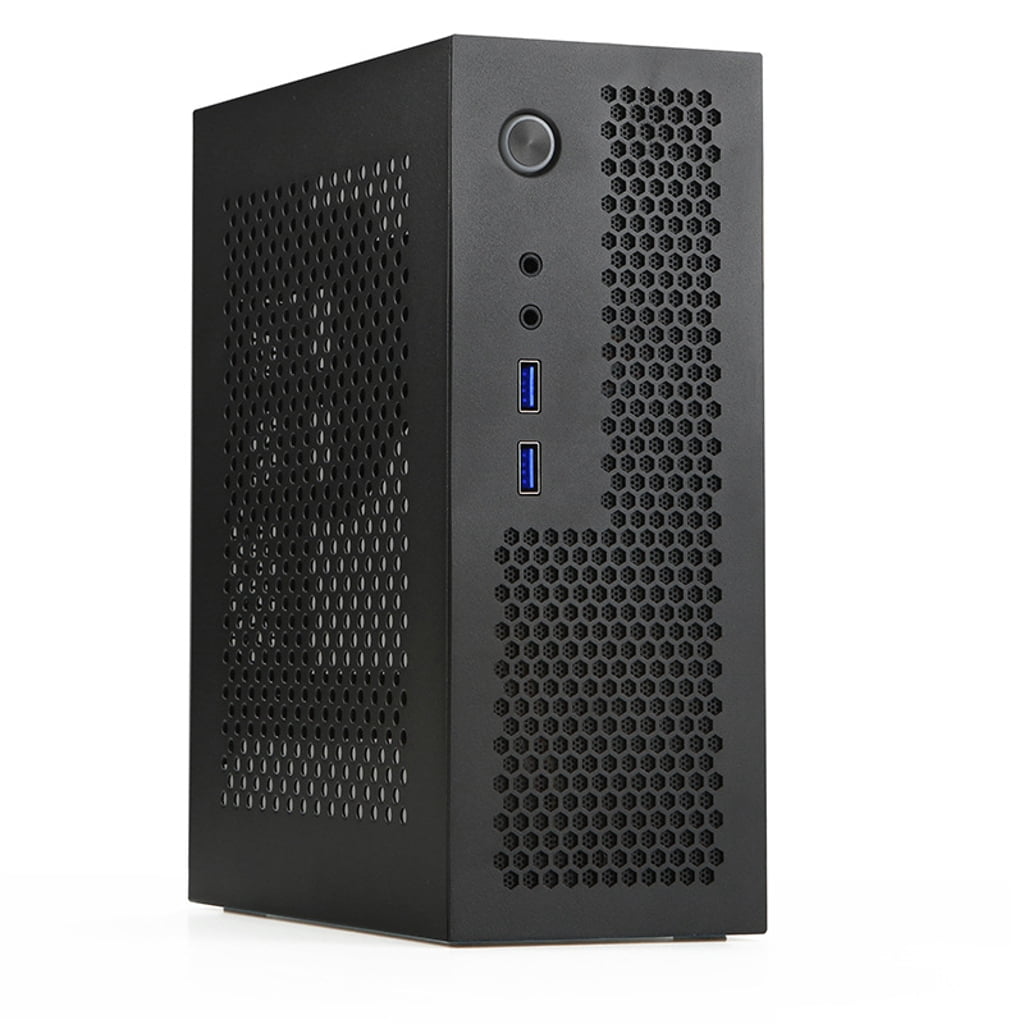 A09 Mini ITX Desktop HTPC Computer Case for ITX Motherboards Small 1U Gaming PC Case Chasis for Home and Office