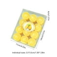 thumbnail image 4 of Taotanxi 12 Pcs Candle Floating Tea Lights Wedding Party Candle Small Votive Candles Mini Candles Round Candles Tea Light For Wedding Romantic Paraffin Yellow Co, 4 of 6