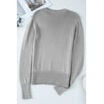 thumbnail image 6 of Cozy Ribbed Hem Round Neck Sweater with Long Sleeves, 6 of 8