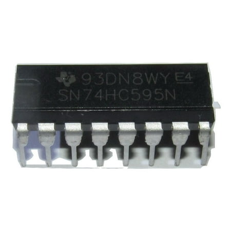 Serial Shift Register SN74HC595 74HC595 74HC595N 8-Bit Shift Registers With 3-State Output Registers DIP16 15 Pack, By Texas Instruments From USA ()