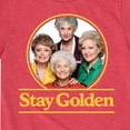 thumbnail image 3 of Golden Girls - Stay Golden Group - Toddler And Youth Short Sleeve Graphic T-Shirt, 3 of 5