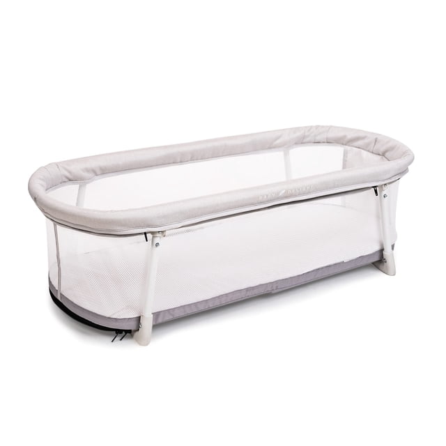 Cama portátil Bassinet Baby Delight Snuggle Nest de 0 a 5 m, color gris