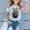 Light Blue, variant on Gzbliryd Easter Bunny T Shirt Cotton Tees Graphic Print Graphic Easter T Shirts for Girl Funny Lettering Graphic Tee Tops 2026 (Purple,12-13 Years)
