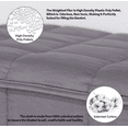 thumbnail image 4 of NEX 100% Natural Cotton Luxury Weighted Throw Blanket, Twin, 12 lbs, Grey Ash, 4 of 4