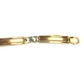 thumbnail image 2 of 14k Yellow And White Gold Fancy Link Mens Bracelet, 8.25", 2 of 5