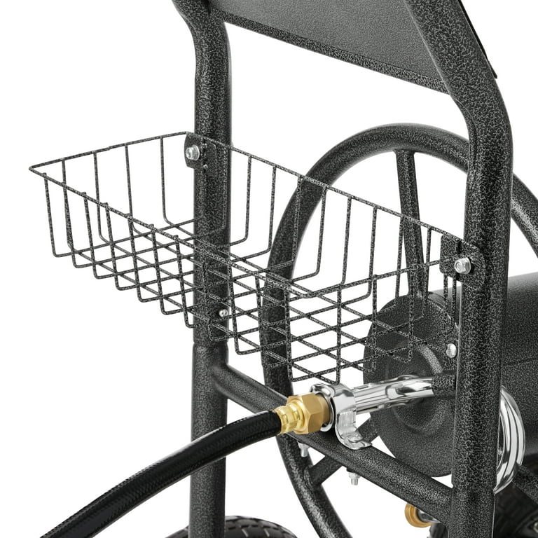 Expert Gardener Steel Mobile Hose Reel Cart 