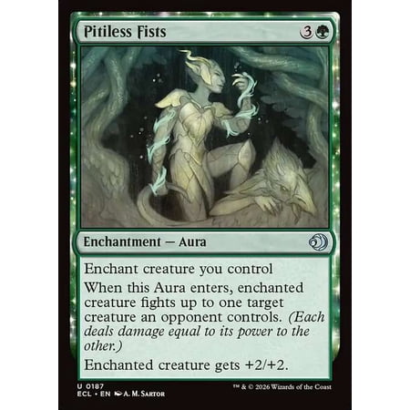 MtG Lorwyn Eclipsed Uncommon Pitiless Fists #187