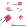 24 Pc Baby Diaper Pins Safety Pin Lock Cloth Changing Locking Clip